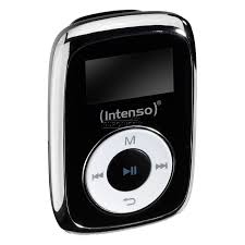 Imagen del reproductor MP3 pequeño de color negro