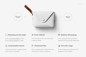 Little Leather Pouch Wallet Mockup Leather Pouch Pouch Leather