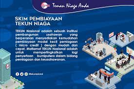 Antara skim pinjaman dan program perniagaan yang ditawarkan, seperti Tekun Nasional Skim Pembiayaan Tekun Niaga Info Lanjut Facebook