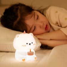 Creative Gift Cake Bear Silicone Night Light USB Mini Rechargeable Bedroom  Sleep Atmosphere Night Lamp Soft Toy Pat Light| Alibaba.com