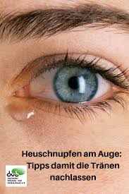 Heuschnupfen Am Auge Tipps Damit Die Tranen Nachlassen Heuschnupfen Schnupfen Augen