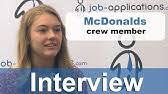 Mcdonald's interview q & a for crew member. Mcdonald S Interview Crew Trainer Youtube