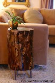 Stumped How To Make A Tree Stump Table Decor Stump Table Diy Decor