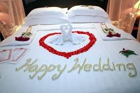 40 Wedding First Night Bed Decoration Ideas Bored Art Wedding Room Decorations Wedding Night Room Decorations Romantic Bedroom Decor