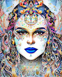 Virgo Shaka Art by Phoebe Chen https://pin.it/1s7XCdj0i