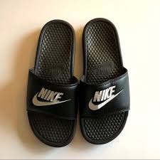 Nike Black Slides Sandals Size 8