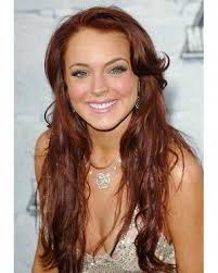 Lindsay Lohan Redhairauburn Hair Color For Dark Skin Red Hair Green Eyes Brunette Hair Color