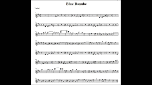 Blue Danube Arranged For 3 Violins Cello 1st Violin Accompaniment Youtube
