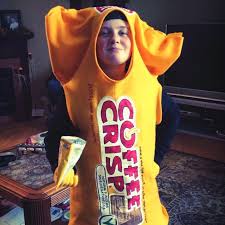 Scaries, scaero, kitkat et coffin crisp. Hallowe En Costume Handmade Coffee Crisp With All Details Of The Actual Wrapper Coffee Crisp T Shirts For Women Halloween Costumes
