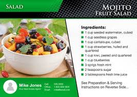 5 Generate 10 000 In New Business With This Postcard Here S Another Yummy Recipe Postcard For Fruit Salad Ingredients Fresh Lime Juice Real Estate Postcards