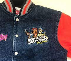 For lightweight jackets, like wind breakers and other nylon jackets, a sheet of tearaway stabilizer should be sufficient. Nascar Cartoon Network Denim Jacket Embroidered Scooby Doo Wacky Racing 7