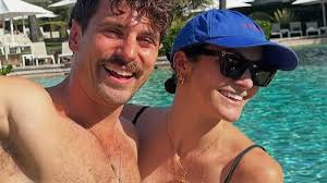 Bachelor star Matty 'J' Johnson leaves little to the imagination in racy  poolside snap with wife Laura Byrne