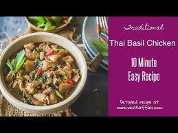 Spicy Thai Basil Chicken Recipe Traditional Authentic Youtube Chicken kali mirch or murgh kali mirch is a spicy chicken curry that is cooked with loads of black pepper or kali mirch. spicy thai basil chicken recipe traditional authentic