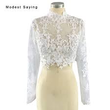 Haut dentelle blanche pour enfant. Elegant Ivoire Col Haut Manches Longues Dentelle De Mariee Boleros Vestes 2017 Mariage Manteaux Enveloppes De Mariage Accessoires Cape Mariage Bb266 Aliexpress