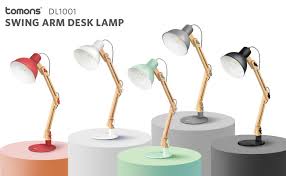 Image not available for color: Amazon Com Tomons Swing Arm Desk Lamp Wood Led Table Lamp Reading Lights For Office College Dorm Living Room Bedroom Stud Desk Lamp Lamp Nightstand Lamp