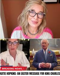 ROYAL FURY: KATIE HOPKINS DEMANDS KING CHARLES ABDICATE NOW! The monarchy  is under a vicious, expletive-laden attack! Controversial firebrand Katie  Hopkins just released a "blistering" tirade, claiming King Charles has  BETRAYED British