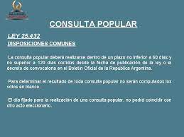 La ley 25.432 establece las pautas a las que debe someterse. H Cmara De Diputados De La Nacin El