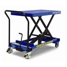 Table hydraulique de mise à niveau. Table Elevatrice Surbaissee Manuelle Cmu En Kg 500 Kilos
