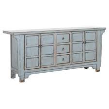 Whether you're looking for a kitchen sideboard or a light oak kitchen sideboard, all our products have been crafted to meet the highest requirements and bring character to your kitchen or other rooms in your home. Alan Rustic Lodge 3 Drawer 4 Door Distressed Light Blue Sideboard Wide Over 75 W Kathy Kuo Home