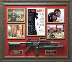Scarface Cast Signed Movie Poster Framed Display Le 1 Of 2 Frame Display Scarface Movie Poster Frames