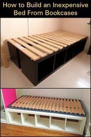 Bed Frame Under Bed Storage Bed Frame Twin No Box Spring Needed Furnitureunik Furnitureclassic Bedframes Ikea Bedroom Storage Built In Bed Diy Bed Frame