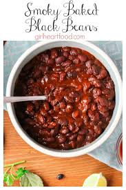 Black Beans Or Pinto Beans Smoky Baked Black Beans Healthy Black Bean Recipe Recipe Recipes Healthy Black Bean Recipes Bean Recipes