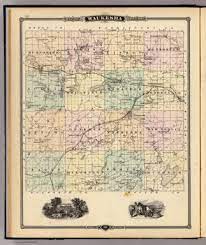 Waukesha County Plat Map Map Of Waukesha County, State Of Wisconsin. / Snyder, Van Vechten & Co. /  1878