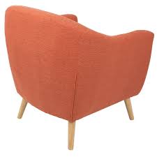 From classic wingback chairs to leather club chairs, there are a myriad of options depending on your space & decor. Rockwell Orange Mid Century Modern Accent Chair At Home