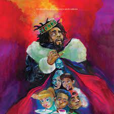 The cover features a painting of cole dressed as a king with a cloak full of children trying various substances (the fine print above cole's head reads, this album is in no way intended to glorify addiction). K O D Cole J Amazon De Musik