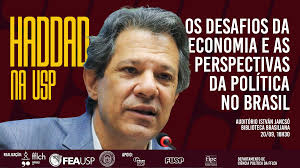 Ministro Fernando Haddad realiza palestra na USP