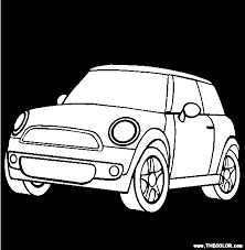 100 Free Cars Coloring Pages Color In This Picture Of An Mini Cooper And Others With Our Library Of Online Coloring Mini Drawings Mini Cooper Coloring Books