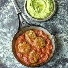 Scharfe Hacksteaks Mit Bohnen Puree Rezept Hacksteak Lebensmittel Essen Rezepte
