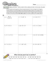 Order Of Operations Encrypted Puzzle Order Of Operations Math Expressions Education Math