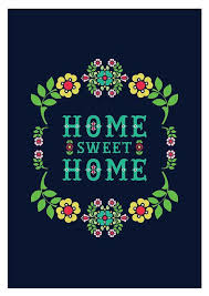 Added 7 years ago by gauntlet. Home Sweet Home Dark Version Blue Art Prints Sweet Home Giclee Art Print