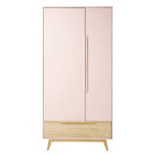 Dressing Vintage 2 Portes 1 Tiroir Rose Clair Maisons Du Monde Cabinet De Rangement Armoire Fille Dressing Maison