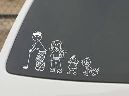 Your car decals will last you 2 years or more, and car stickers will last you 5 years or more in most applications, as they're both made out of durable vinyl. Family Stickers Family Car Stickers