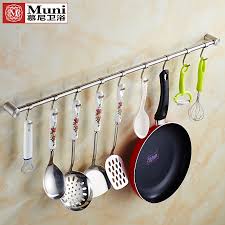 Over 20 years of experience to give you great deals on quality home products and more. Kitchen Hardware 304 Stainless Steel Kitchen Hanging Rod Kitchen Pendant Spoon Rack Wall Kitchen Rack Wall Hanging