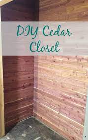 Amy builds a cedar closet. Real Girl S Realm Diy Cedar Lined Closet