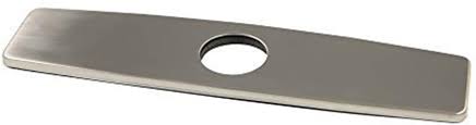 Ravinte hole cover deck plate escutcheon for kitchen sink faucet single hole mixer tap 10 inch stainless steel matte black. Buy Bwe Sink Hole Cover Deck Plate Matching Kitchen Sink Faucet Single Hole Or Bathroom Faucet 1 3 Hole Brushed Nickel 10 Inch Escutcheon Stainless Steel Faucet Plate Basin Vanity Sink Commercial Online