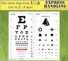 Details About Snellen And Kindergarten Wall Eye Chart Size 22 X 11 Pack Of 2 Free Shipping