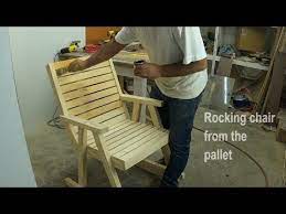 paletten sallanan sandalye yapimi rocking chair from the pallet anlatimli youtube sandalye palet