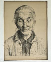 André JACQUES pencil signed print framed and matted