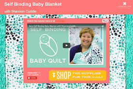The let's cuddle baby blanket ended up being stroller sized or even a large cradle blanket, but you can make a blanket in any size that you wish. Easy Cuddle Self Binding Baby Blanket