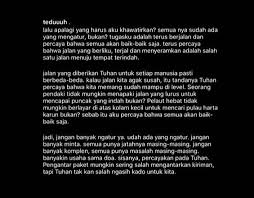 Dj aku tak punya uang dan harta, yanga aku punya hati dan cinta untukmu♬ yhanuar kopi pait download mp3. Claudia Silvinia On Twitter Adem Banget Bacanya