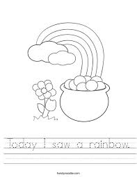 A world of colors book 3 sheets. Today I Saw A Rainbow Worksheet Twisty Noodle