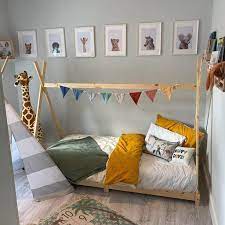 vidaxl cadre de lit d enfant bois de pin massif 80x160 cm vidaxl fr cadre de lit lit enfant rideaux de lit