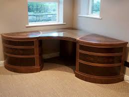 This is a really fashionable desk with a nice modern look. Bespoke Home Office Corner Desk In Walnut For Home Office Dovetailors