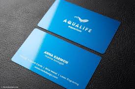 32pt paper (double thickness for extra impact) choose your size. Beautiful And Bold Blue Metal Name Card Template With Laser Engraving Aqualife
