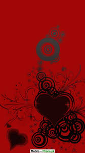 Cute red heart black background. 46 Red And Black Heart Wallpaper On Wallpapersafari