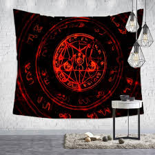 Everything about tapestries, the thick textile fabrics traditionally used as wall hangings or furniture coverings. Satanic Witchcraft Tapestry Wall Hanging Tapestries Mysterious Divination Baphomet Occult Home Wall Black Cool Decor Tapestry Aliexpress